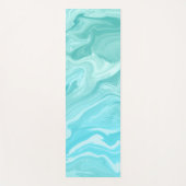 Blaue Marmormuster Yogamatte (Vorderseite)