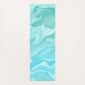Blaue Marmormuster Yogamatte (Rückseite)