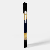 Blaue Marmornacht-Schrift Case-Mate iPhone Hülle (Rückseite / Links)