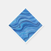 Blaue Marmorpapier Servietten (Ecke)