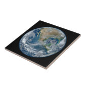 Blaue Marmorplanete Erde Nordamerika Mexiko Fliese (Seite)