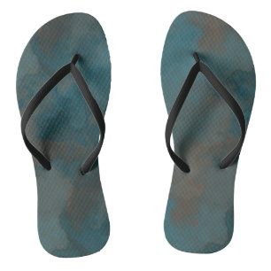 Blaue Marmorplatte Abstrakt Badesandalen