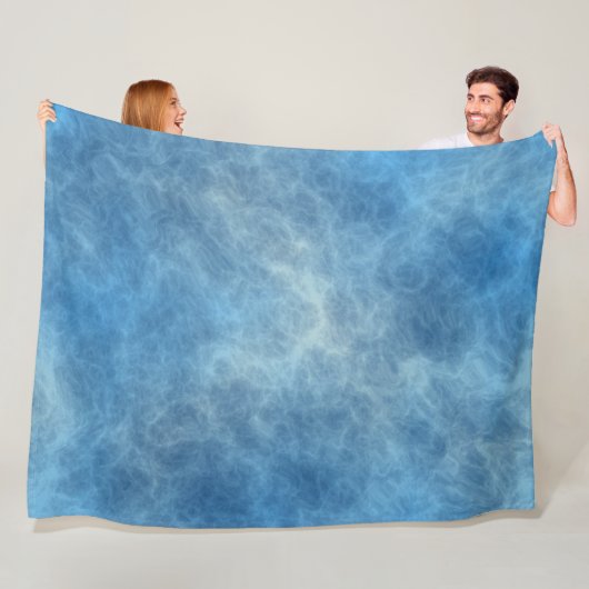 Blaue Marmorplatte Abstrakt Fleecedecke (Beispiel)