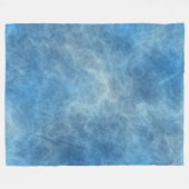 Blaue Marmorplatte Abstrakt Fleecedecke (Vorderseite (Horizontal))