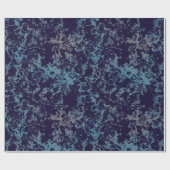 Blaue Marmorplatte abstrakt Geschenkpapier (Flach)