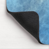 Blaue Marmorplatte Abstrakt Mousepad (Ecke)