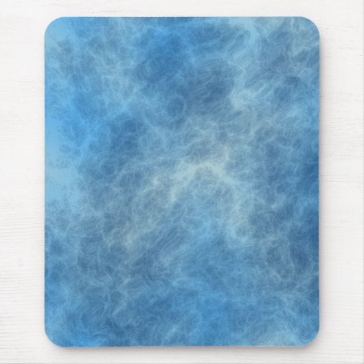 Blaue Marmorplatte Abstrakt Mousepad (Vorne)