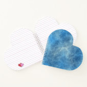 Blaue Marmorplatte Abstrakt Notizblock (Innenseite)