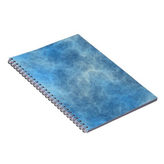 Blaue Marmorplatte Abstrakt Notizblock (Rechte Seite)
