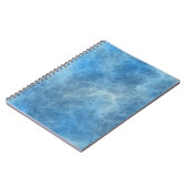 Blaue Marmorplatte Abstrakt Notizblock (Linke Seite)