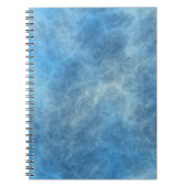 Blaue Marmorplatte Abstrakt Notizblock (Vorderseite)