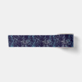 Blaue Marmorplatte abstrakt Satinband (Vorderseite)