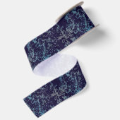 Blaue Marmorplatte abstrakt Satinband (Rückseite)
