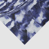 Blaue Marmorplatte Calming Seidenpapier (Ausschnitt)