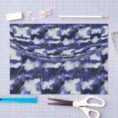 Blaue Marmorplatte Calming Seidenpapier (Handwerk)