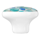 Blaue Marmorplatte Keramikknauf (Seitenansicht)