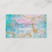 Blaue Marmorplatte Visitenkarte (Vorderseite)