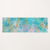 Blaue Marmorplatte  Yogamatte (Vorderseite (Horizontal))