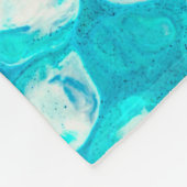 Blaue Marmorstruktur Fleecedecke (Ecke)