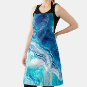 Blaue Marmorstruktur Schürze (InSitu)