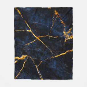 Blaue Marmortextur Hintergrund, italienische Marmo Fleecedecke