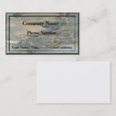 Blaue Marmortextur Visitenkarte (Vorne/Hinten)