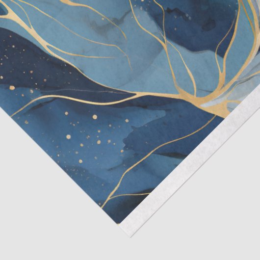Blaue Marmorverkleidung Seidenpapier (Ausschnitt)