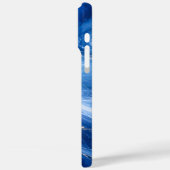 Blaue Marmorwellen Luxus Abstrakt Case-Mate iPhone Hülle (Rückseite / Links)