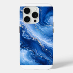Blaue Marmorwellen Luxus Abstrakt Case-Mate iPhone Hülle