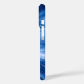Blaue Marmorwellen Luxus Abstrakt Case-Mate iPhone Hülle (Rückseite / Links)