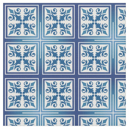 Blaue marokkanische Baumwolle oder Leinen Stoff (Nahaufnahme)