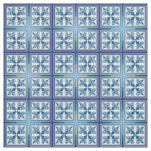 Blaue marokkanische Baumwolle oder Leinen Stoff (Muster)