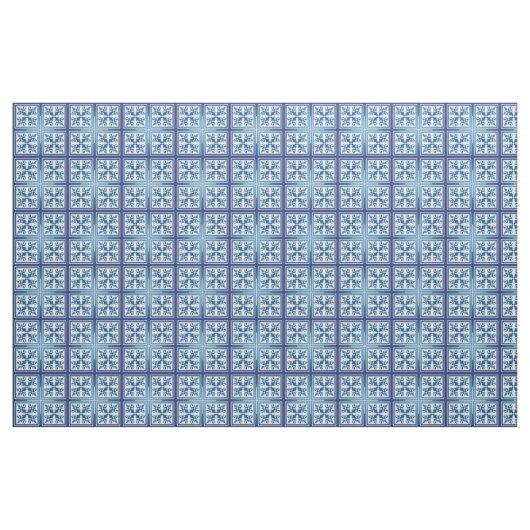 Blaue marokkanische Baumwolle oder Leinen Stoff (Fat Quarter (45,7 x 55,9 cm))