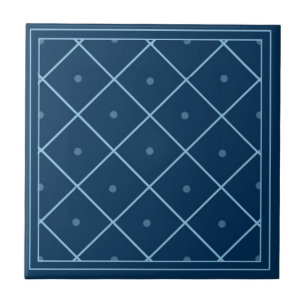 Blaue marokkanische Gemusterte Tile Fliese