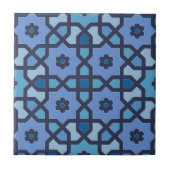 Blaue marokkanische Keramik Tile Fliese (Vorderseite)