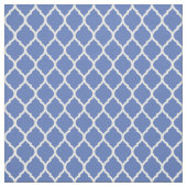 Blaue marokkanische Quatrefolie Stoff (Muster)