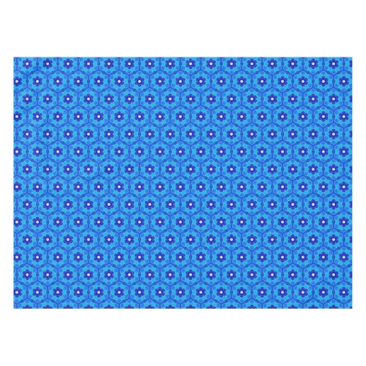 Blaue marokkanische Rose Tile Tableclout Tischdecke (Vorderseite (Horizontal))
