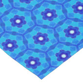 Blaue marokkanische Rose Tile Tableclout Tischdecke (Schrägansicht)