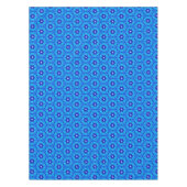 Blaue marokkanische Rose Tile Tableclout Tischdecke (Vorderseite)
