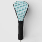 Blaue marokkanische Trellis, Latticework, Quatrefo Golf Headcover (Vorderseite)