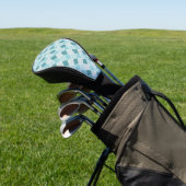 Blaue marokkanische Trellis, Latticework, Quatrefo Golf Headcover (In SItu)