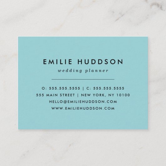 Blaue marokkanische Trellis, Latticework, Quatrefo Visitenkarte (Rückseite)