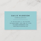 Blaue marokkanische Trellis, Latticework, Quatrefo Visitenkarte (Rückseite)