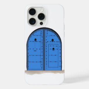 Blaue marokkanische Tür – Elegantes Design für Han iPhone 15 Pro Max Hülle