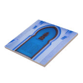Blaue marokkanische Tür Fliese (Seite)