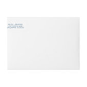 Blaue Martha's Vineyard Map Wedding (Vorderseite)