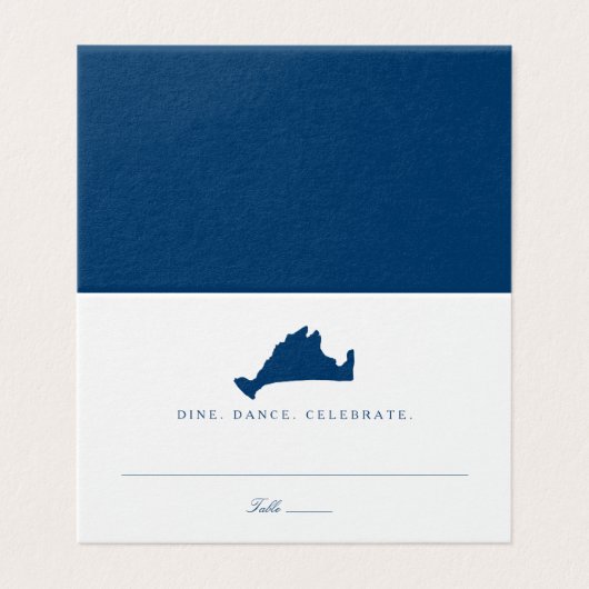 Blaue Marthas Weinkarte Hochzeit (Außenseite Aufgefaltet)