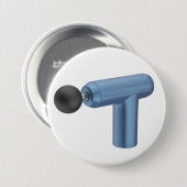 Blaue Massagemaschine Button (Vorne & Hinten)
