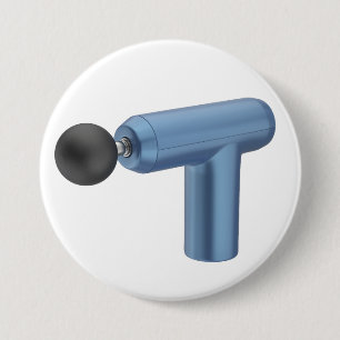 Blaue Massagemaschine Button