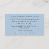 Blaue Massagetherapie Chiropraktischer Arzt Visitenkarte (Rückseite)